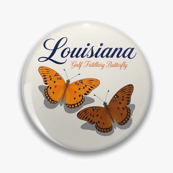Item preview, Louisiana Gulf Fritillary Butterfly – State Butterfly Art Print designed and sold by The-Drip-Studio.