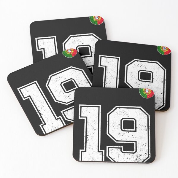 Item preview, Portugal Soccer Number 19 Vintage Sports Fan designed and sold by OliviaHayesArt.