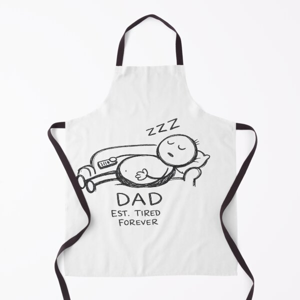 Item preview, Funny DAD EST. TIRED FOREVER Sleeping on Couch Doodle designed and sold by Arbacus.