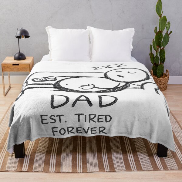 Item preview, Funny DAD EST. TIRED FOREVER Sleeping on Couch Doodle designed and sold by Arbacus.