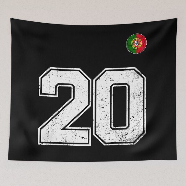 Item preview, Portugal Soccer Number 20 Vintage Sports Fan designed and sold by OliviaHayesArt.