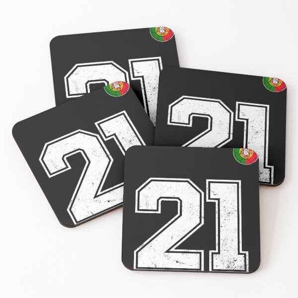 Item preview, Portugal Soccer Number 21 Vintage Sports Fan designed and sold by OliviaHayesArt.