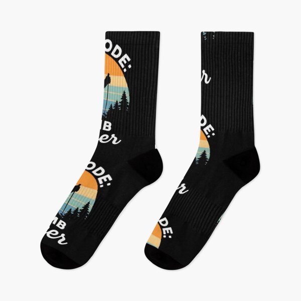 Item preview, Dad Mode Climb Higher Sunset Hiking Design designed and sold by LuloCreative.