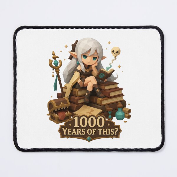 Item preview, Immortal Elf A thousand years of exhausted patience designed and sold by Panda LuL Art.