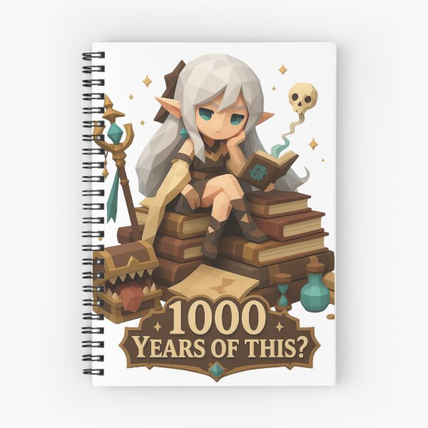 Item preview, Immortal Elf A thousand years of exhausted patience designed and sold by Panda LuL Art.