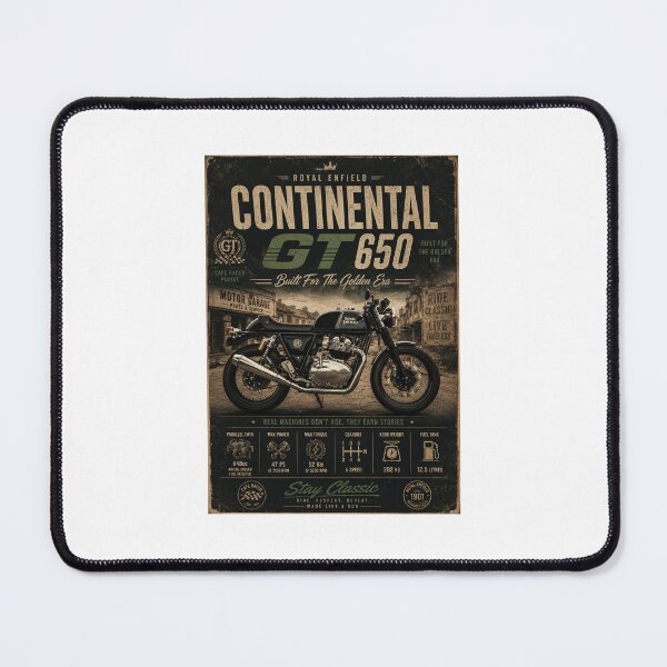 Item preview, Royal Enfield Continental GT 650 — Built For The Golden Era Poster designed and sold by MidnightPistons.