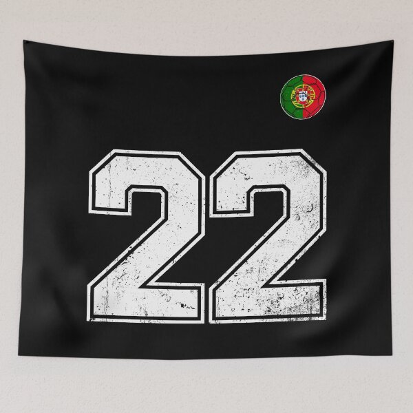 Item preview, Portugal Soccer Number 22 Vintage Sports Fan designed and sold by OliviaHayesArt.