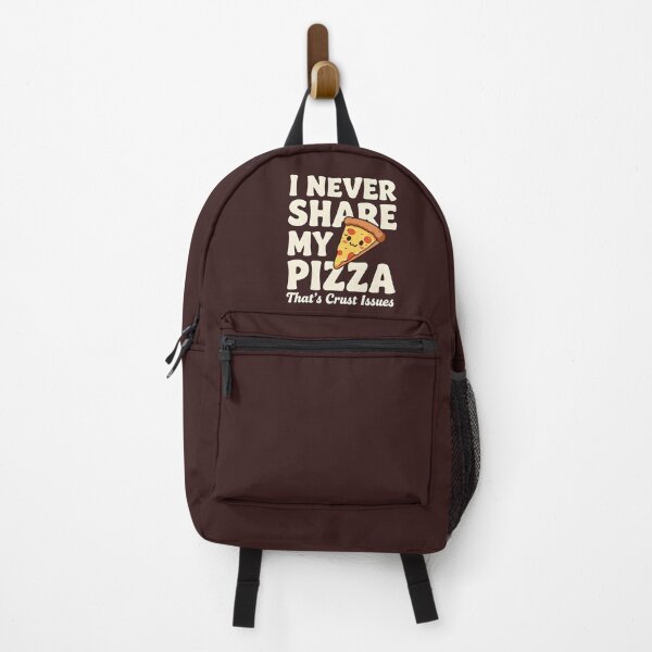 Item preview, kawaii pizza illustration with funny saying i never share my pizza designed and sold by LuloCreative.