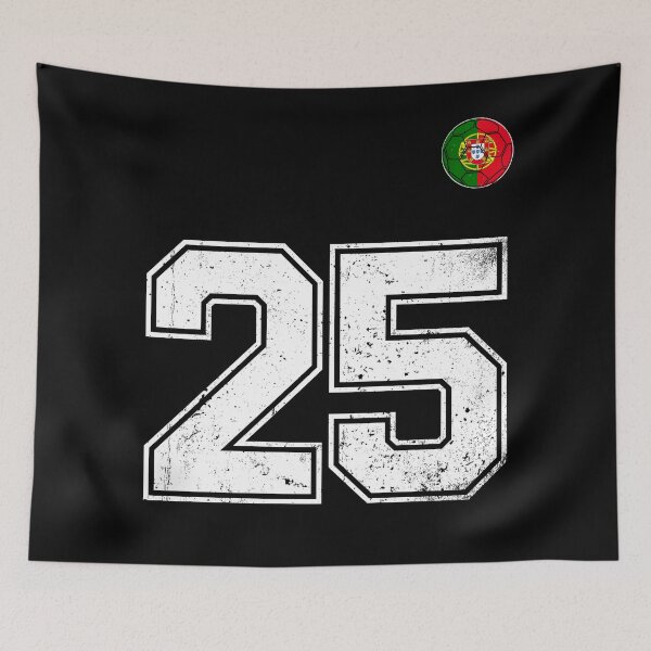 Item preview, Portugal Soccer Number 25 Vintage Sports Fan designed and sold by OliviaHayesArt.