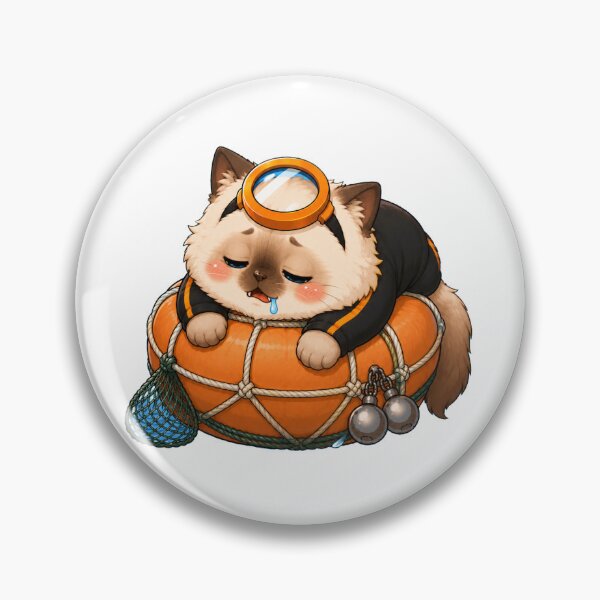 Item preview, KOREA HAENAM - Cute Chibi Ragdoll Cat Sleepy Teowak Sticker designed and sold by KOREA-HAENAM.