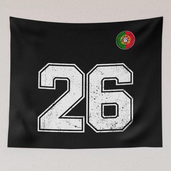 Item preview, Portugal Soccer Number 26 Vintage Sports Fan designed and sold by OliviaHayesArt.