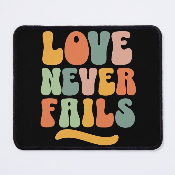 Item preview, Love Never Fails Groovy Retro Aesthetic Typography designed and sold by VantaStudios05.
