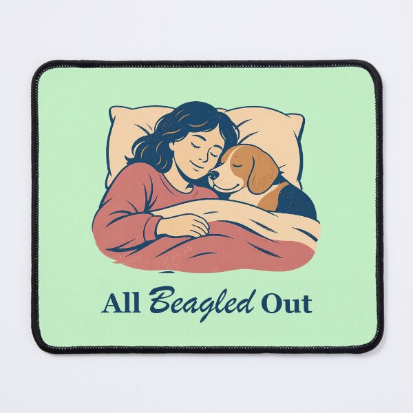 Item preview, All Beagled Out (better for light shirts version) designed and sold by 2BrokeYoopers.
