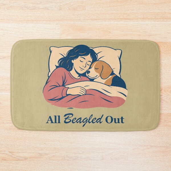 Item preview, All Beagled Out (better for light shirts version) designed and sold by 2BrokeYoopers.