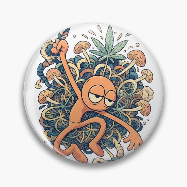 Item preview, stoner psychedelic mushroom tee — trippy retro print designed and sold by SoftSproutstu.