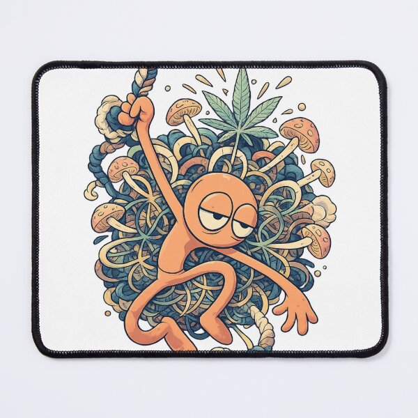 Item preview, stoner psychedelic mushroom tee — trippy retro print designed and sold by SoftSproutstu.