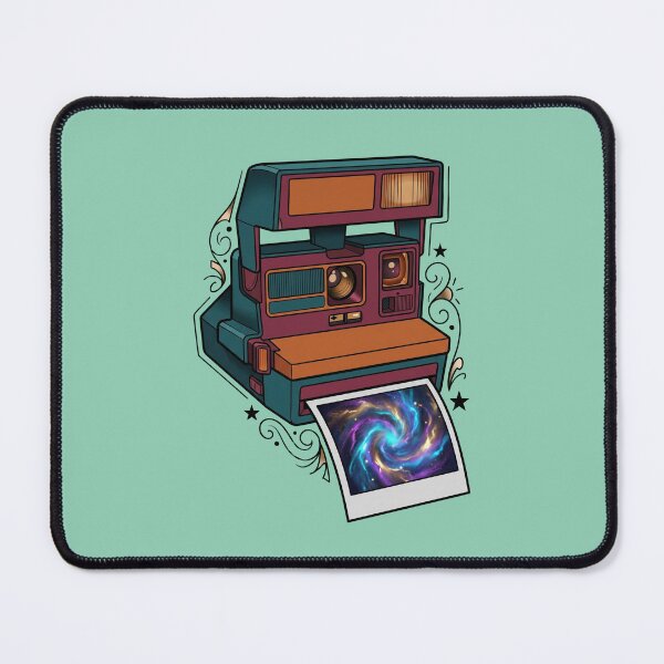 Item preview, Vintage Camera Cosmic Galaxy Photo Neo Traditional Tattoo designed and sold by RetroRewind Studio.