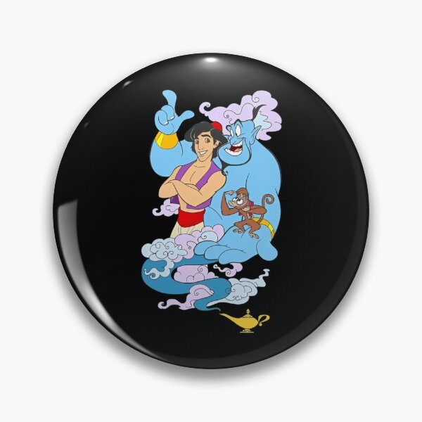 Item preview, Magical Genie and Aladdin - Retro Arabian Nights Art designed and sold by MindrootEchoart.