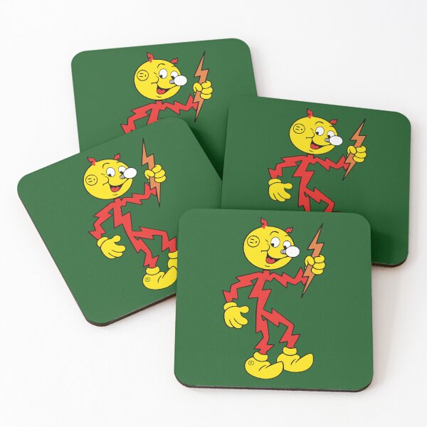 Item preview, Reddy Kilowatt Inspired Retro Electric Mascot Sticker | Vintage Electrician Decal | Utility Worker Gift | High Voltage Retro Cartoon designed and sold by VectorJoy.