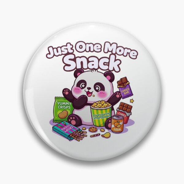 Item preview, Just One More Snack - Cute Panda Foodie Illustration T-Shirt designed and sold by DarojadNR.
