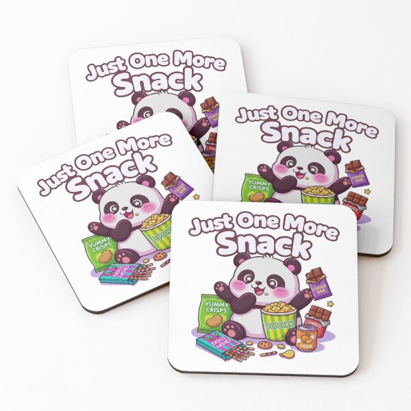 Item preview, Just One More Snack - Cute Panda Foodie Illustration T-Shirt designed and sold by DarojadNR.