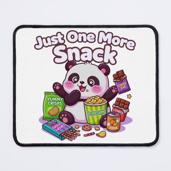 Item preview, Just One More Snack - Cute Panda Foodie Illustration T-Shirt designed and sold by DarojadNR.
