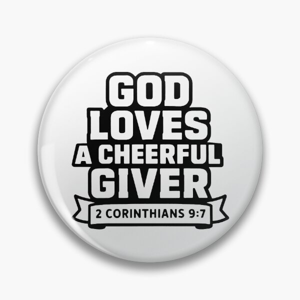 Item preview, 2 Corinthians 9:7 God Loves A Cheerful Giver designed and sold by plushism.