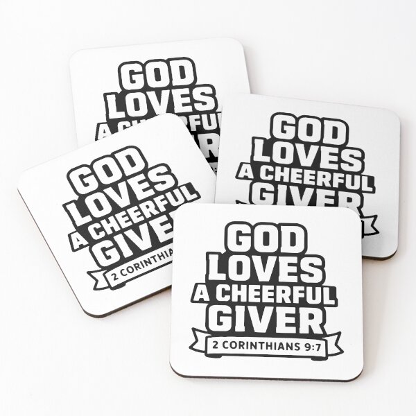 Item preview, 2 Corinthians 9:7 God Loves A Cheerful Giver designed and sold by plushism.