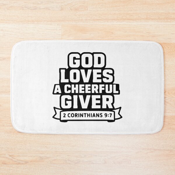 Item preview, 2 Corinthians 9:7 God Loves A Cheerful Giver designed and sold by plushism.