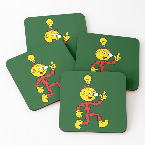 Item preview, Reddy Kilowatt Inspired Retro Electric Mascot Sticker | Vintage Electrician Decal | Utility Worker Gift | High Voltage Retro Cartoon designed and sold by VectorJoy.