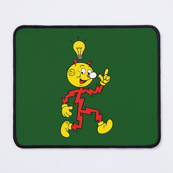 Item preview, Reddy Kilowatt Inspired Retro Electric Mascot Sticker | Vintage Electrician Decal | Utility Worker Gift | High Voltage Retro Cartoon designed and sold by VectorJoy.