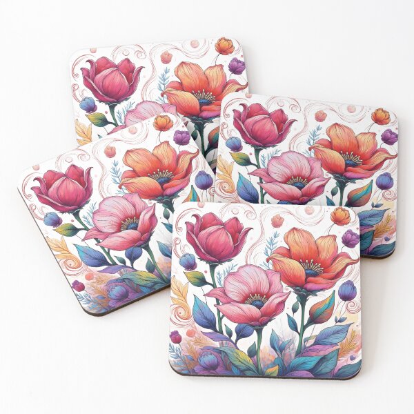 Item preview, Floral Botanical Digital Art  designed and sold by Beyond The Canvas.