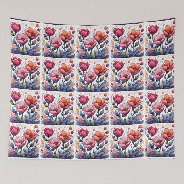 Item preview, Floral Botanical Digital Art  designed and sold by Beyond The Canvas.