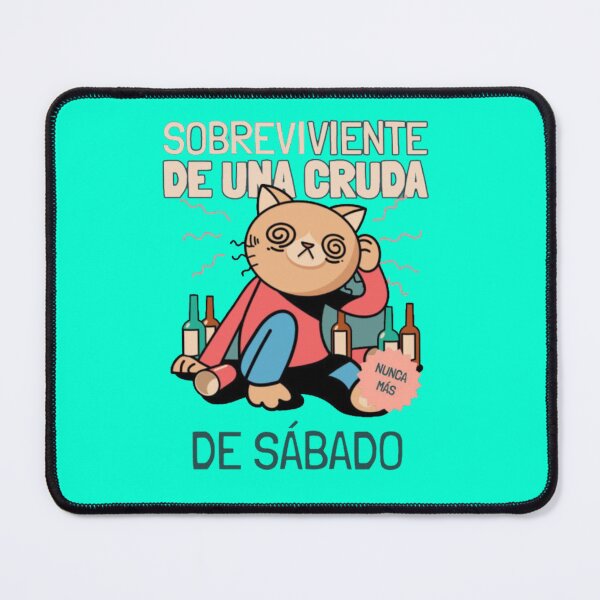 Item preview, Sobreviviente Cruda De Sabado Cat Meme designed and sold by GenZFashion000.