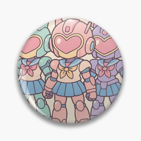 Item preview, Kawaii Pastel Mecha School Club — Chibi Pastel Battle-suits Over Sailor Uniforms designed and sold by DudeBroNation.