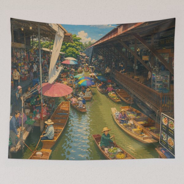 Artikelvorschau, Schwimmender Markt in Thailand entworfen und verkauft von tilmizart.