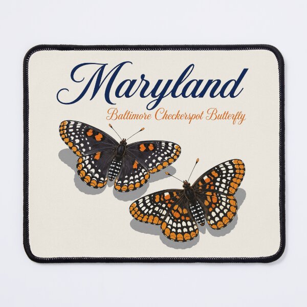 Item preview, Maryland Baltimore Checkerspot Butterfly – State Butterfly Art Print designed and sold by The-Drip-Studio.