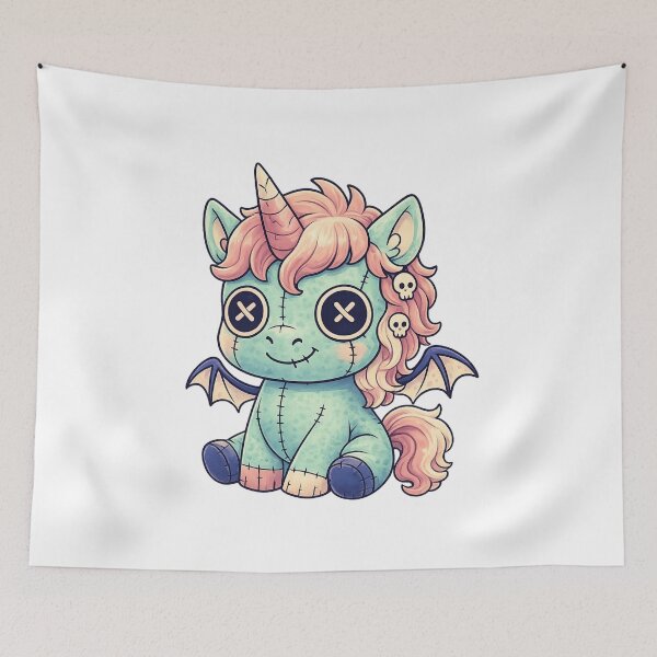 Item preview, creepy cute unicorn gothic pastel kawaii shirt designed and sold by SoftSproutstu.