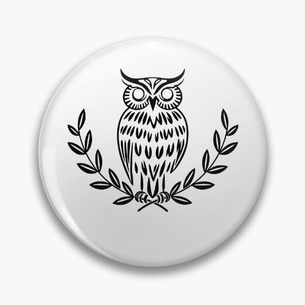 Item preview, Vintage Owl Laurel Wreath designed and sold by Johnny-Store.