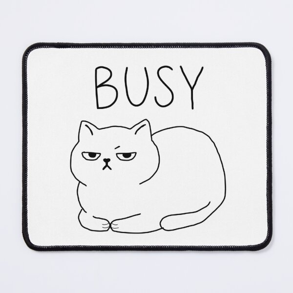 Item preview, Busy Cat Loaf | Funny Minimalist Cat Line Art designed and sold by Midnight Margin .