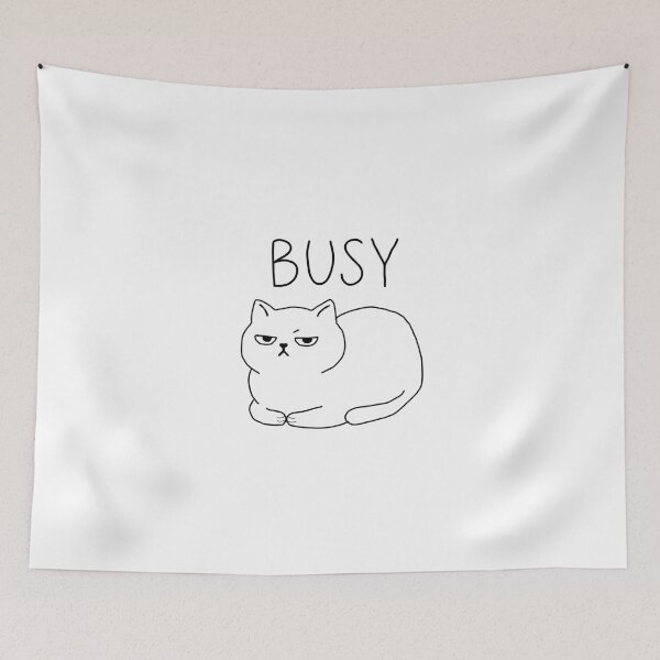 Item preview, Busy Cat Loaf | Funny Minimalist Cat Line Art designed and sold by Crestly Creatives .