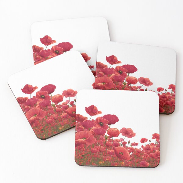 Item preview, Red Poppy Field designed and sold by bubblyrainbow.