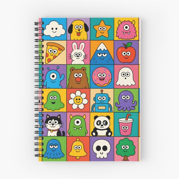 Item preview, Grid of Cute Colorful Cartoon Characters designed and sold by aashcreat.