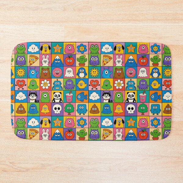 Item preview, Grid of Cute Colorful Cartoon Characters designed and sold by aashcreat.