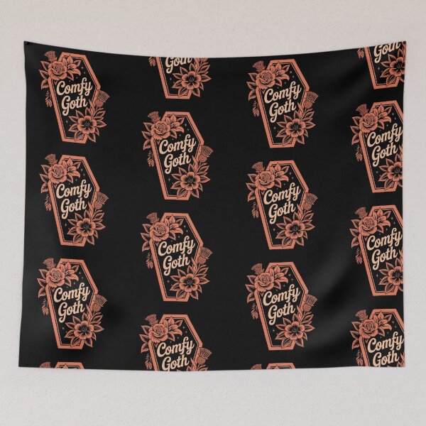 Item preview, Comfy Goth Coffin Floral Design designed and sold by SideEye Co.