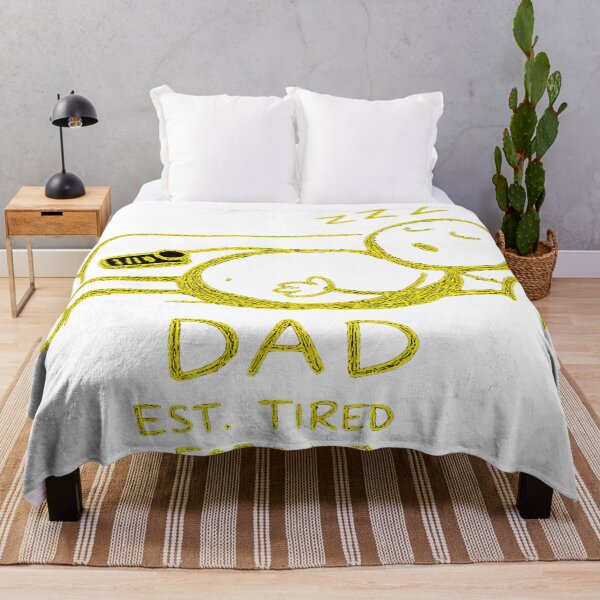 Item preview, Funny DAD EST. TIRED FOREVER Sleeping on Couch Doodle -Yellow Edition designed and sold by Arbacus.