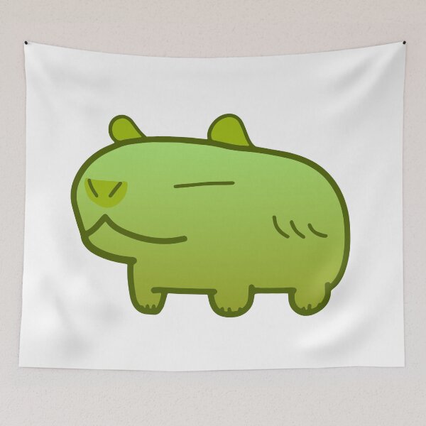 Item preview, Matcha Capybara Green designed and sold by MiscibilityArt.
