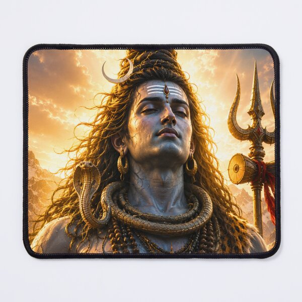 Item preview, Mahasivaratri Mahakaal Meditation Portrait | Fierce Lord Shiva Wall Art designed and sold by Homyar.