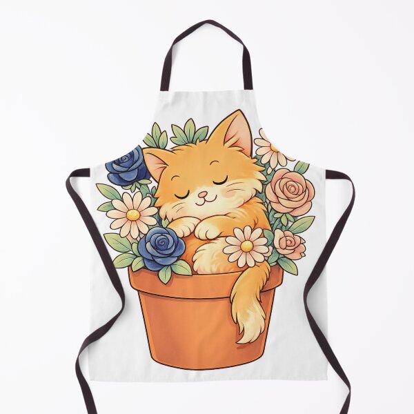 Item preview, Cat Floral Tee — Cute Flower Cat Illustration designed and sold by SoftSproutstu.