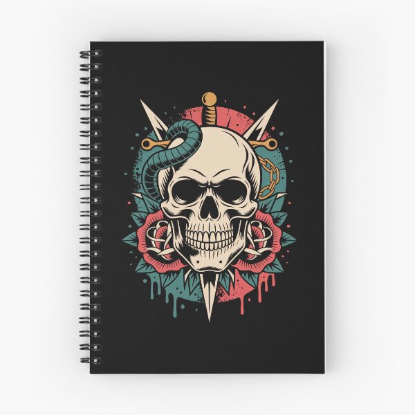Item preview, Ram Horn Skull Dagger Grunge Gothic Skull Art Gift designed and sold by Say It With Ink.
